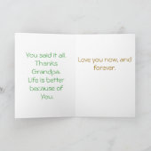 "Énonciations de grand-papa…" Carte (Intérieur)