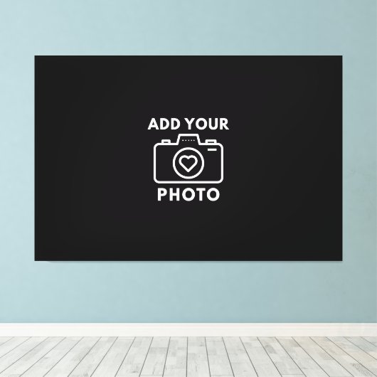 Enorme 40x60 aangepaste foto canvas afdruk (Insitu (Houten vloer))