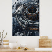 Enorme architectonische schoonheid - verbluffende  poster (Keuken)