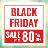 Enorme Black Friday-winkeluitverkoop Raamsticker (Vel 3)