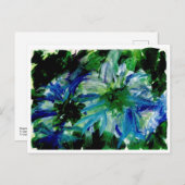 Enorme blauwe briefkaarten (Voorkant / Achterkant)