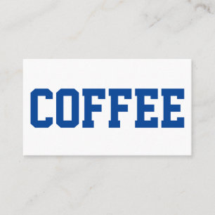 Enorme blauwe tekst op witte Punch Loyalty Card