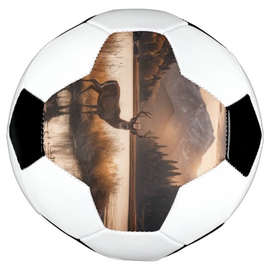 Énorme cerf à cheval sur le lac Mountain (Tourné)