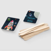 Enorme drie met foto's | Space Rocket 3e verjaarda Handwaaier (Niet-gemonteerd)