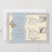 Énorme Faire-part de naissance jumeaux (Devant)