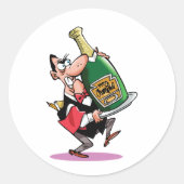 Enorme fles champagne Stickers (Voorkant)