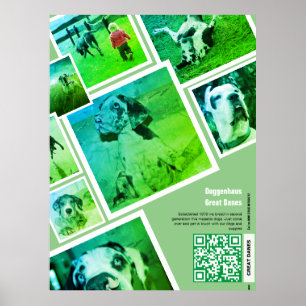 Enorme Great Dane-fokkerij promotieposter Poster
