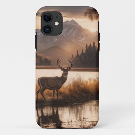 Enorme herten op Mountain Lake Case-Mate iPhone Case (Achterkant)