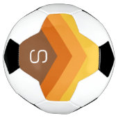 Enorme Kleurrijke Chevron Darts met Monogram Voetbal (Gedraaid)