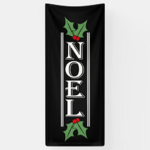 Enorme NOEL Typografie voor zwarte kerst