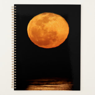 Énorme pleine lune   South Padre Island, Texas