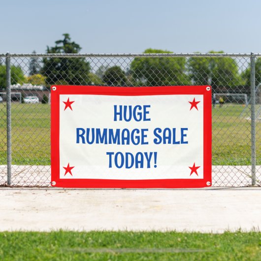 Enorme Rummage Sale Banner (Insitu)
