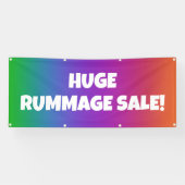 Enorme Rummage Sale Regenboog Banner (Horizontaal)