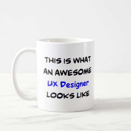 énorme tasse de café design ux (Gauche)