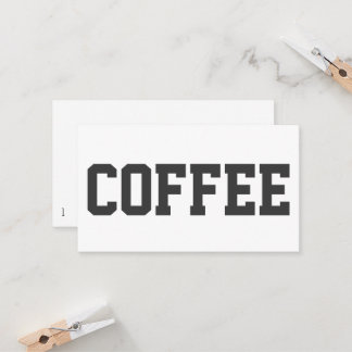 Énorme texte noir sur la carte de fidélité White P