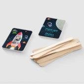 Enorme twee foto collage | Rocket Space 2e verjaar Handwaaier (Niet-gemonteerd)