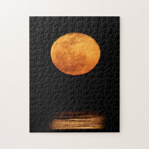 Enorme volle maan South Padre Island, Texas Legpuzzel