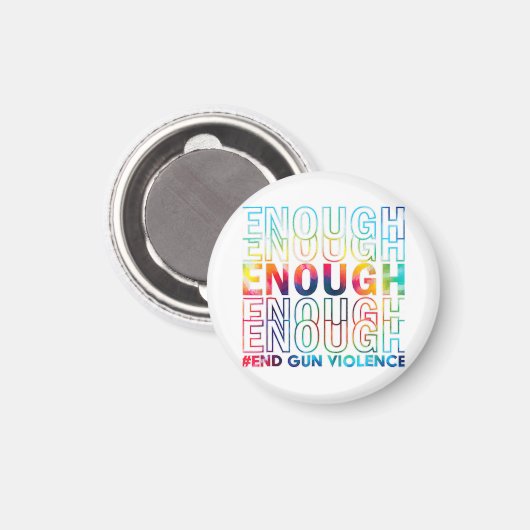 Enough End Gun Violence Awareness Day Wear Orange Magneet (Voorkant / Achterkant)