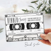 Enregistrement de bande de cassettes blanc RSVP