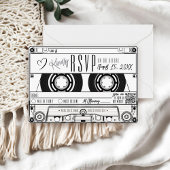 Enregistrement de bande de cassettes blanc RSVP