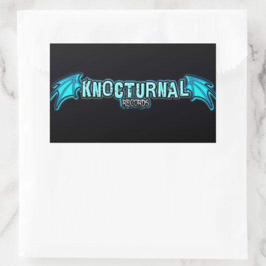 ENREGISTREMENT DE CONNAISSANCES BLEUE LOGO STICKER (Sac)