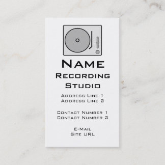 Enregistrement du Carte de visite Studio