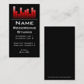 Enregistrement du Carte de visite Studio (Devant / Derrière)