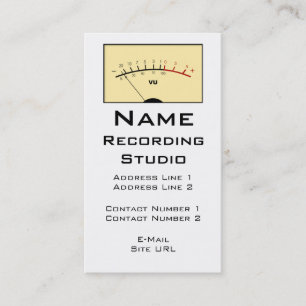 Enregistrement du Carte de visite Studio