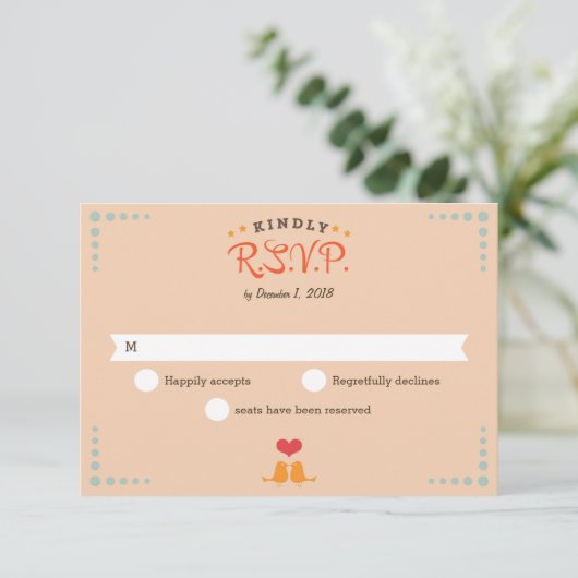 Enregistrement Retro Vinyl Orange Sky Blue RSVP (Debout devant)