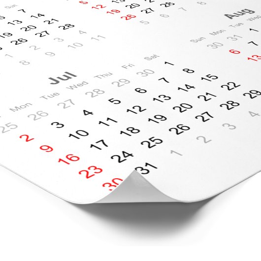 Enregistrement studio Calendrier 2017 Poster (Coin)