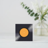 enregistrer disque vinyle jockey carte de visite (Debout devant)