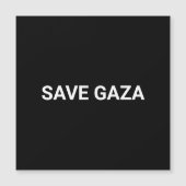 Enregistrer Gaza noir blanc carte magnétique du te (Devant)