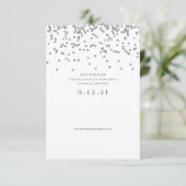 Enregistrer la carte Confetti Mariage date Parties (Debout devant)