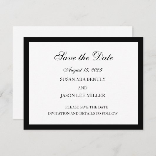 Enregistrer La Carte Date (Devant / Derrière)