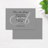 Enregistrer la carte Date avec un monogramme (Bureau)