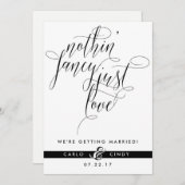 Enregistrer La Carte Date | Faire-part Elopement (Devant / Derrière)