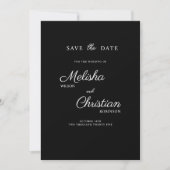 Enregistrer la carte Date pour un mariage. (Devant)
