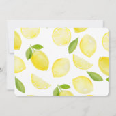 Enregistrer la carte Date Watercolor Lemons (Dos)