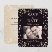 Enregistrer la carte de date avec photo - Bulle de (Devant / Derrière)