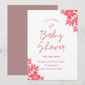 Enregistrer la carte de date (baby shower) (Devant / Derrière)