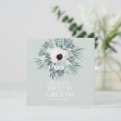 Enregistrer la carte de date blanc anémone sauge v (Debout devant)