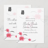 Enregistrer la carte de date Cherry Blossom Double (Devant / Derrière)