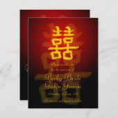 Enregistrer la carte de date Chine double bonheur (Devant / Derrière)