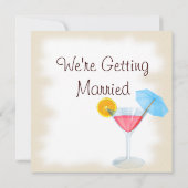 ENREGISTRER LA CARTE DE DATE - MARIAGE DE PLAGE (Dos)