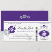 Enregistrer la carte d'embarquement à Hawaii (Devant / Derrière)