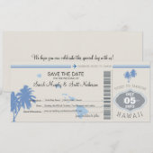 Enregistrer la carte d'embarquement à Hawaii (Devant / Derrière)