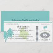 Enregistrer la carte d'embarquement à la Colombie (Devant / Derrière)