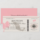 Enregistrer la carte d'embarquement au Mexique (Devant / Derrière)