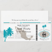 Enregistrer la carte d'embarquement au Mexique (Devant / Derrière)