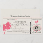 Enregistrer la carte d'embarquement aux Bahamas (Devant / Derrière)